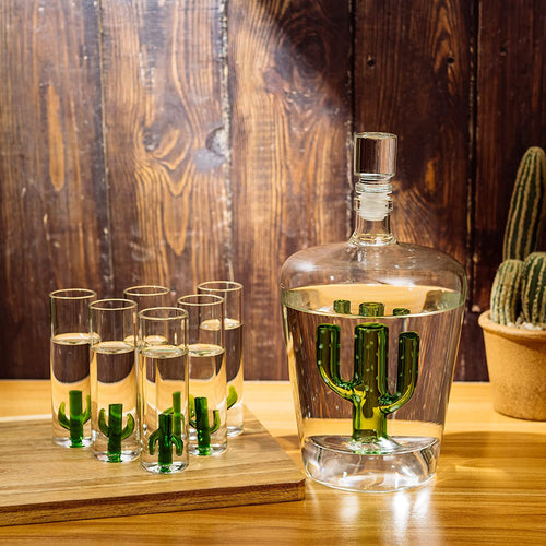 Cactus Tequila Decanter Set