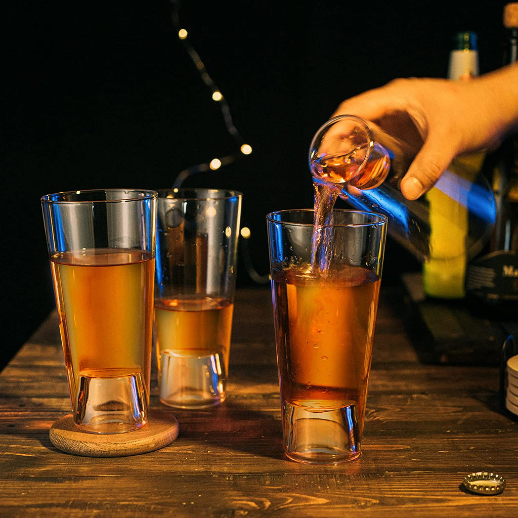 Shot in the Pint Glass, Set of 4