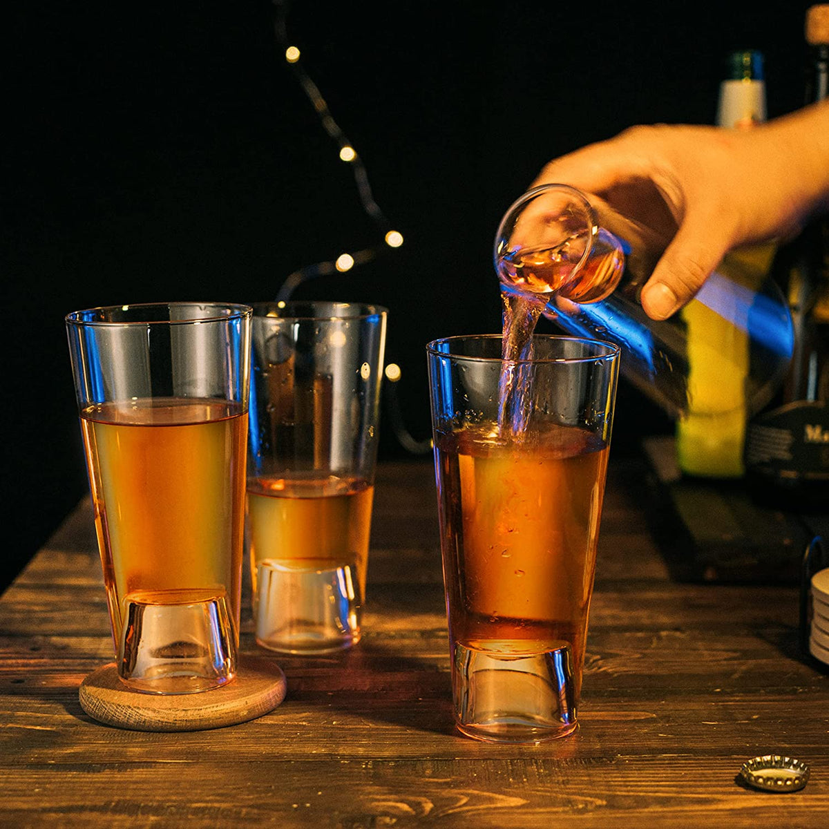 Shot in the Pint Glass, Set of 4