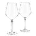 Unbreakable Stemmed Wine Glasses, 18 oz, Set of 2