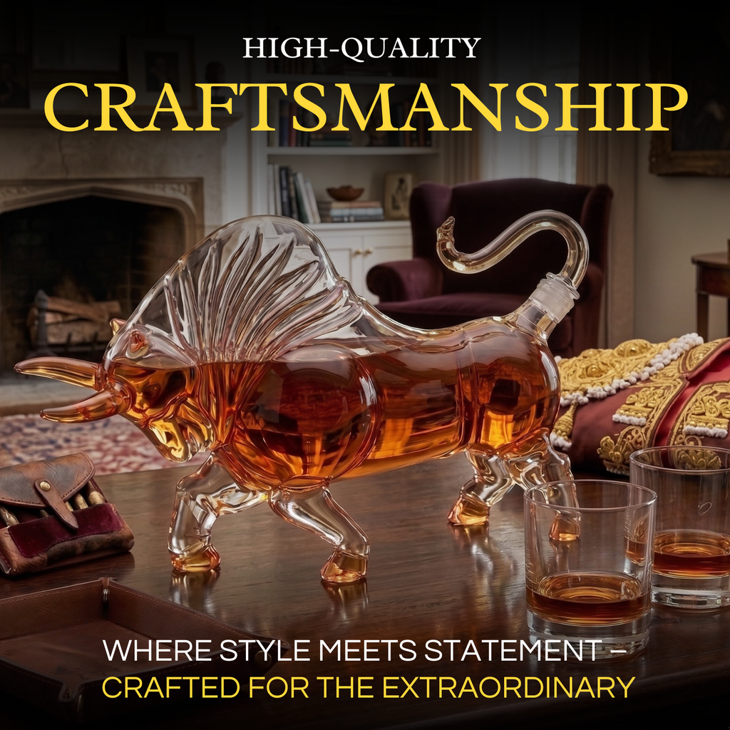 Bull Whiskey Decanter