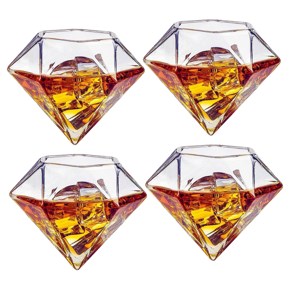Diamond Whiskey Glasses