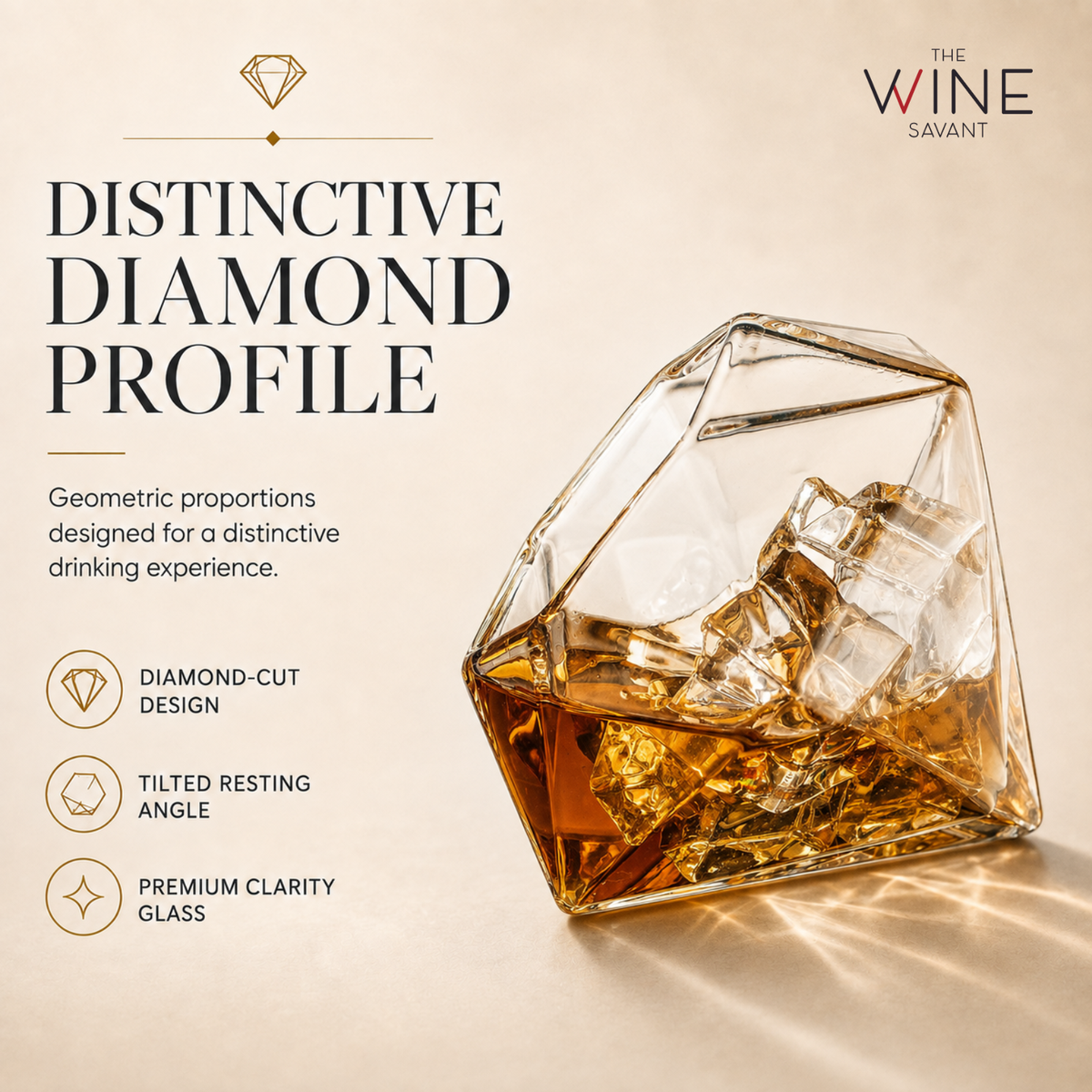 Diamond Whiskey Glasses