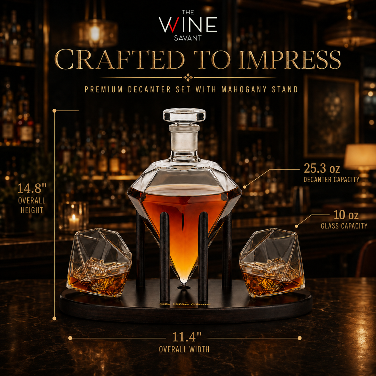 Diamond Decanter Gift Set