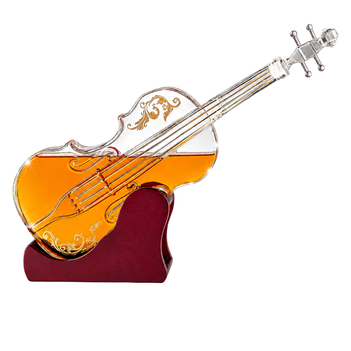 Glass Violin Decanter