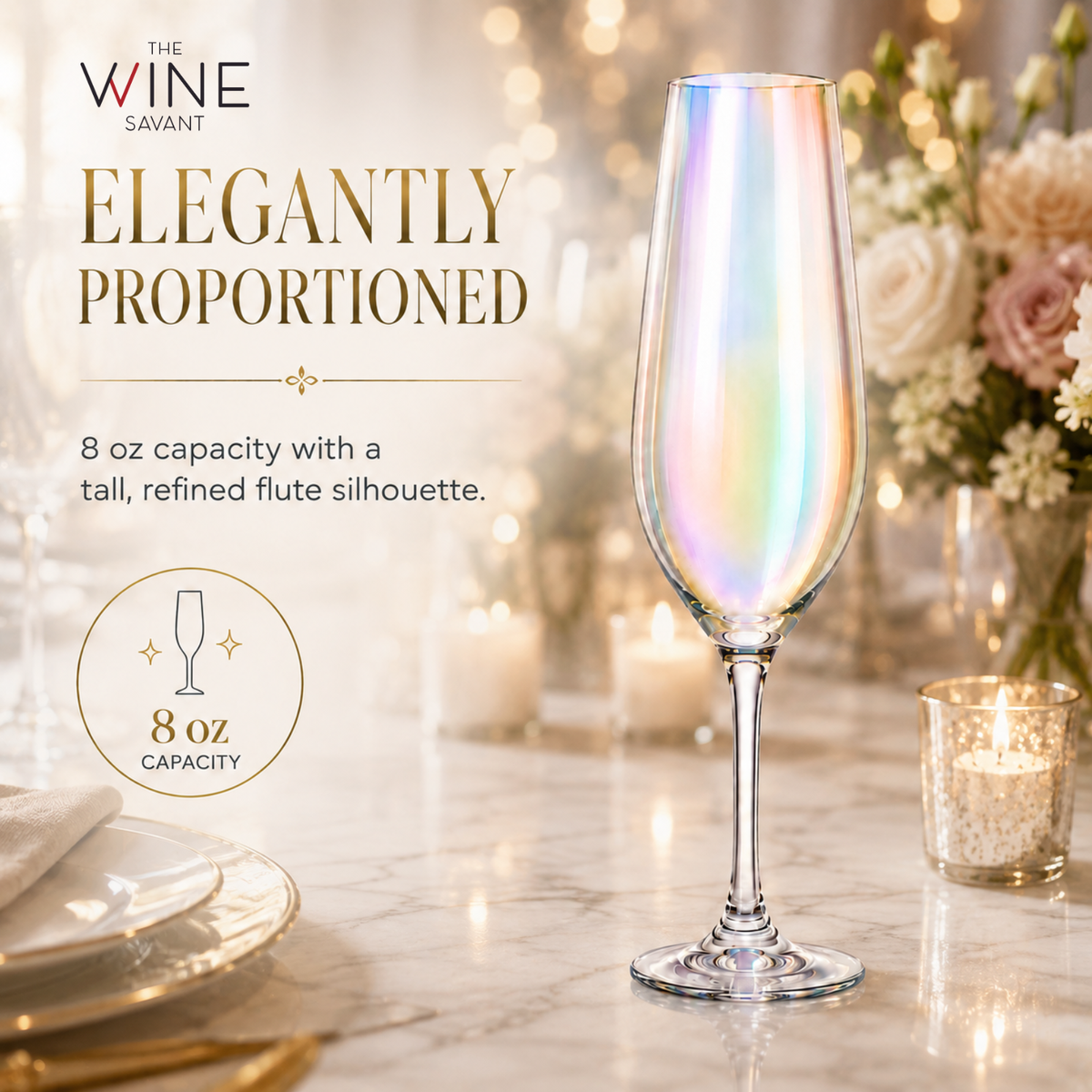 Iridescent Champagne Glasses