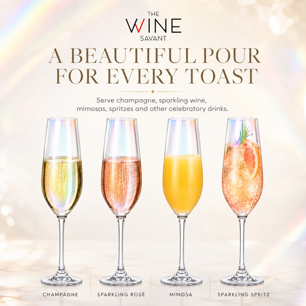 Iridescent Champagne Glasses