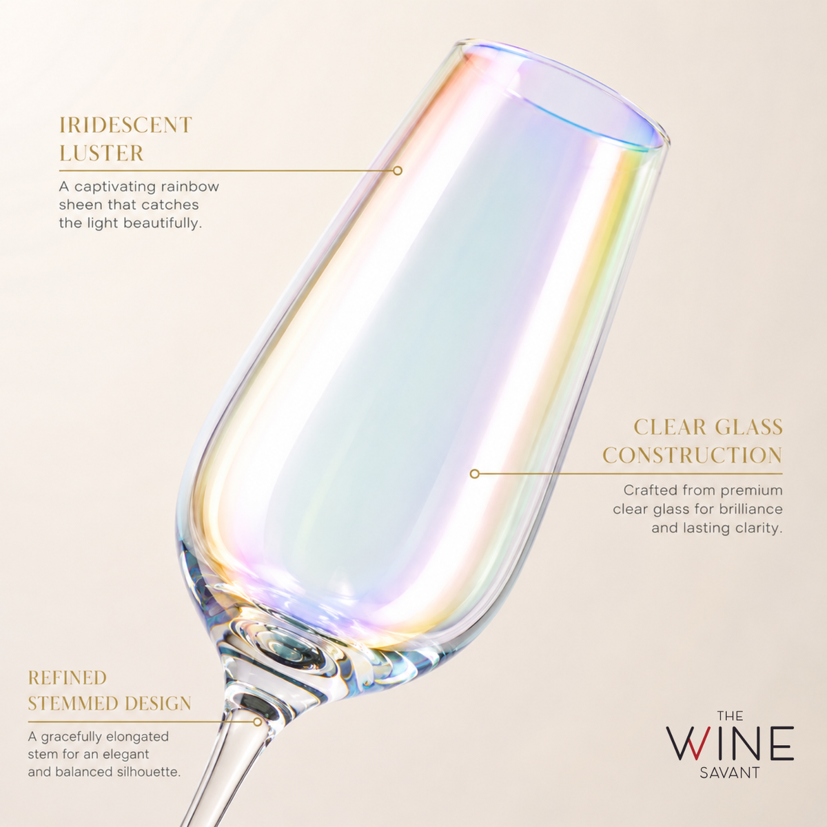 Iridescent Champagne Glasses