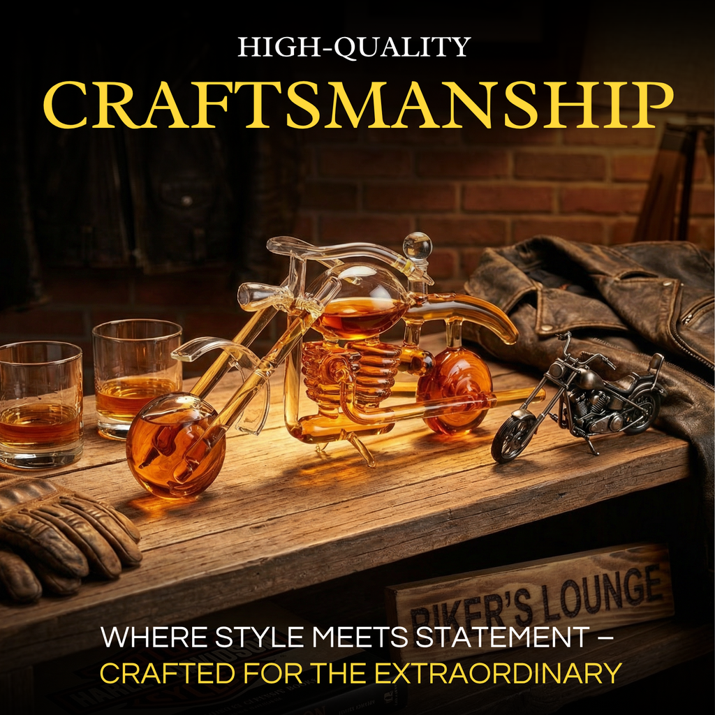 Motorcycle Whiskey Decanter