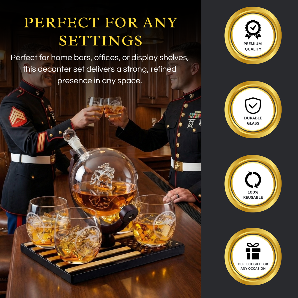 Marine Whiskey Decanter Set