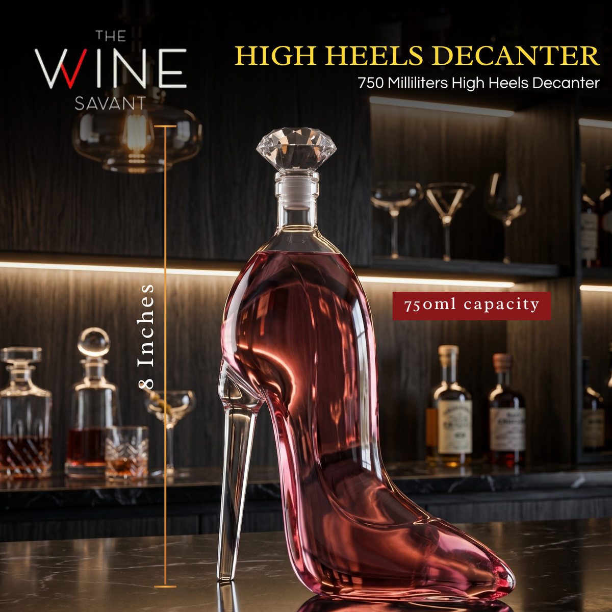 Stiletto Whiskey and Wine Decanter