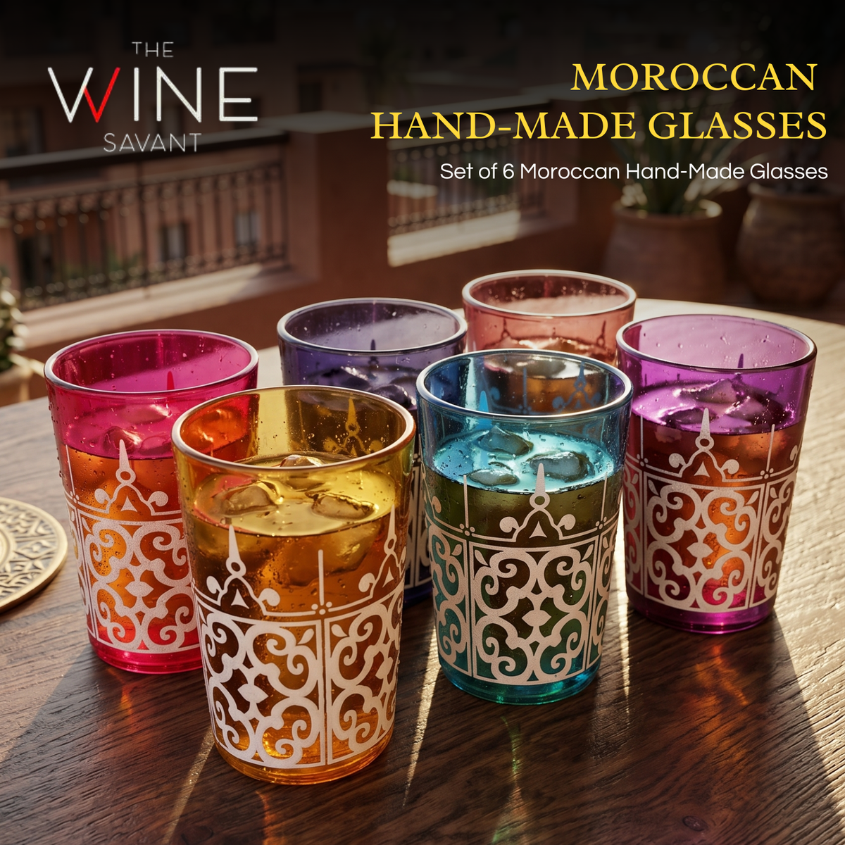 Moroccan Tea Glasses, 6 oz