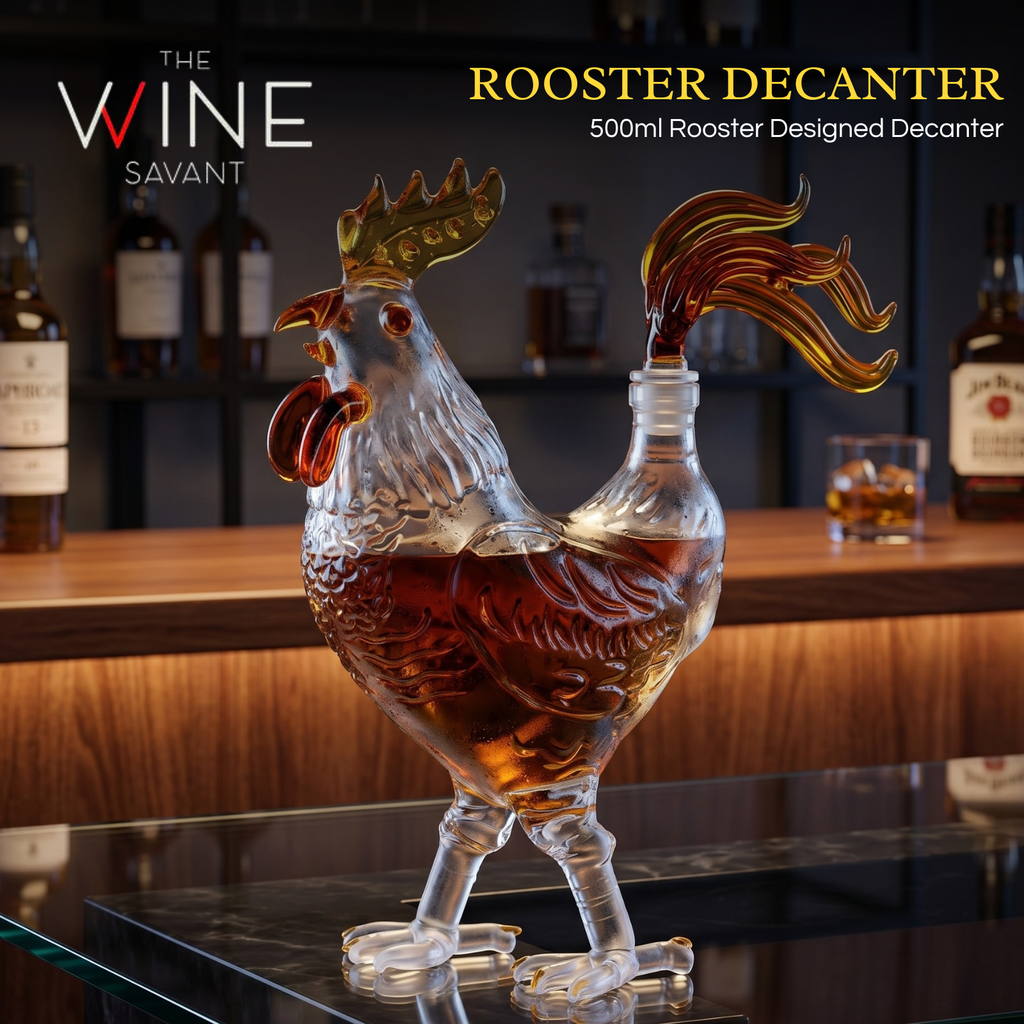 Chicken Whiskey and Wine Decanter
