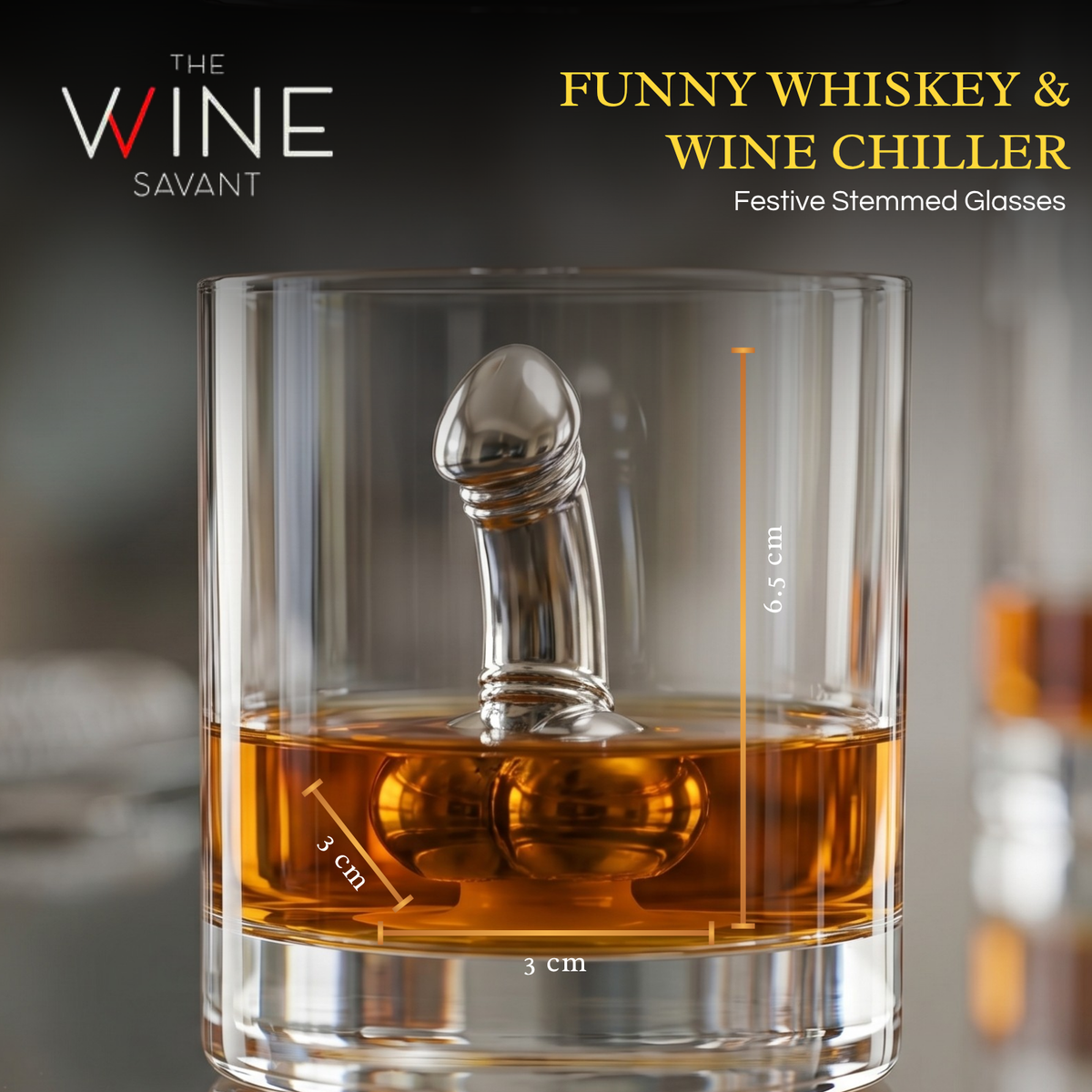 Novelty Whiskey Chiller with Suction Cup
