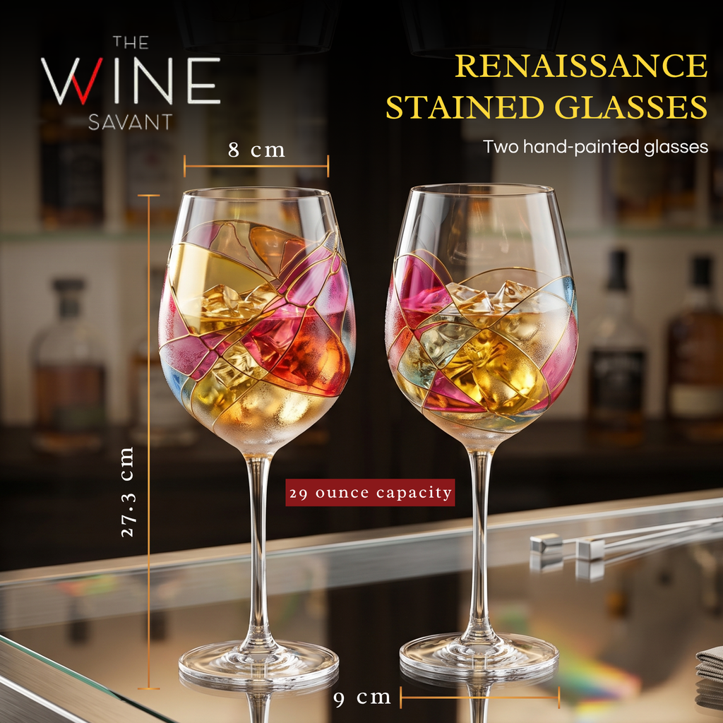 Hand-Painted Wine Glasses