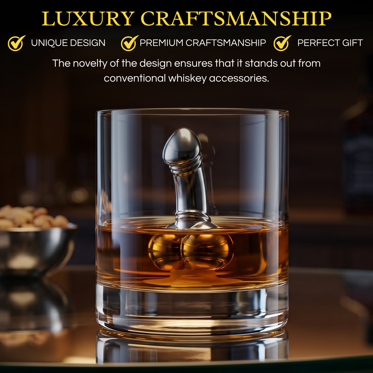 Novelty Whiskey Chiller with Suction Cup