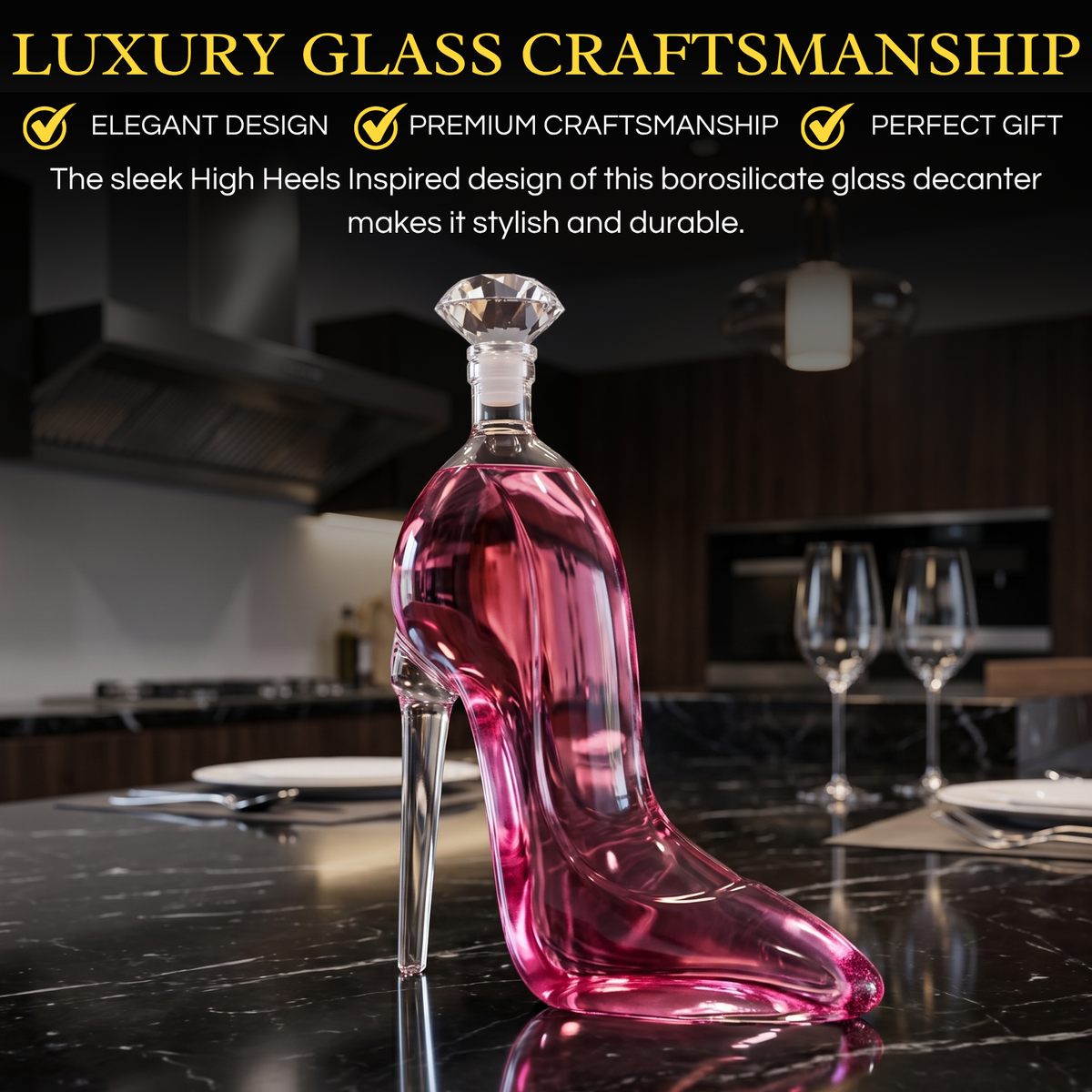Stiletto Whiskey and Wine Decanter