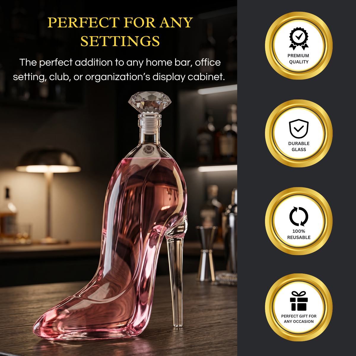 Stiletto Whiskey and Wine Decanter