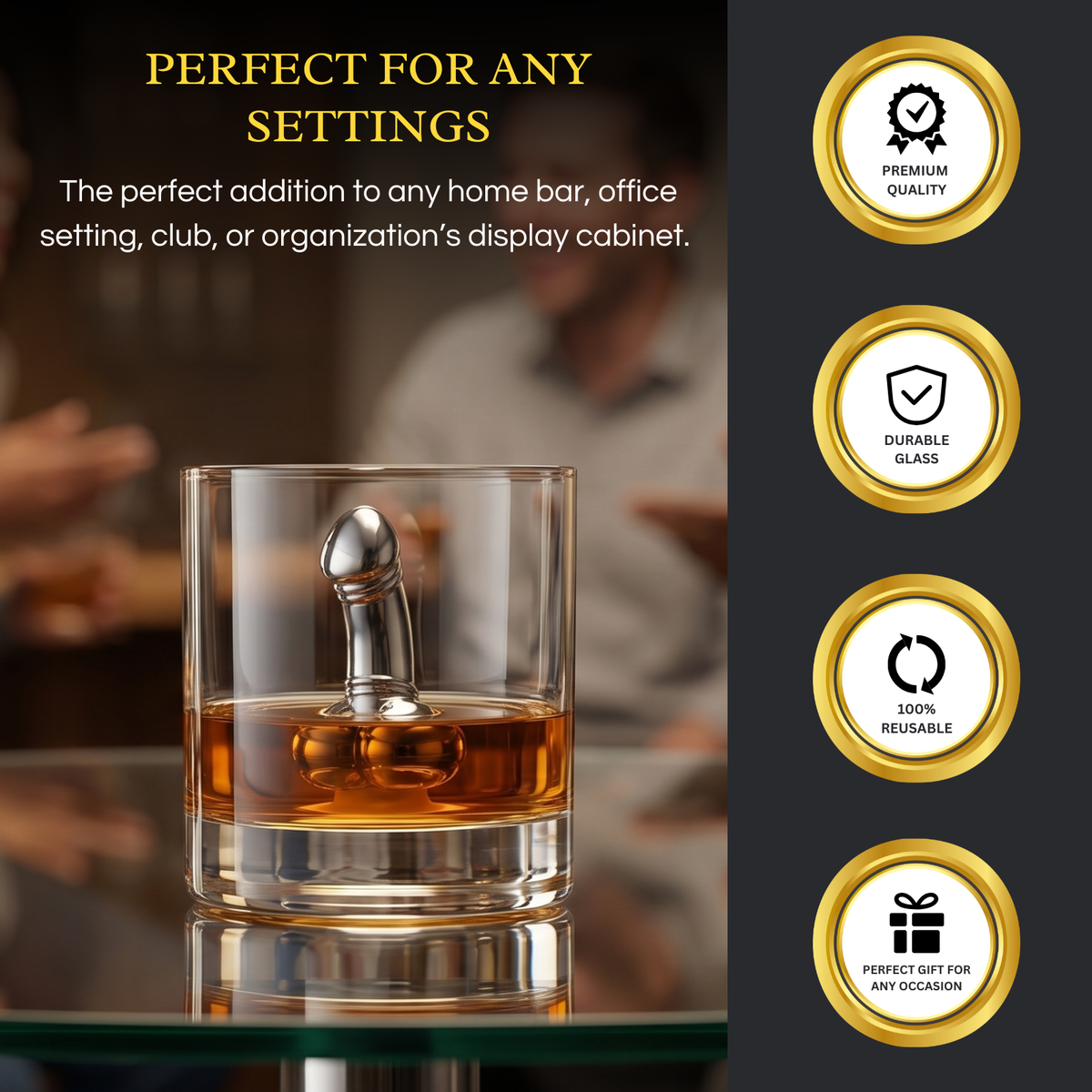 Novelty Whiskey Chiller with Suction Cup