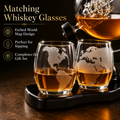 Airplane Whiskey Decanter Gift Set