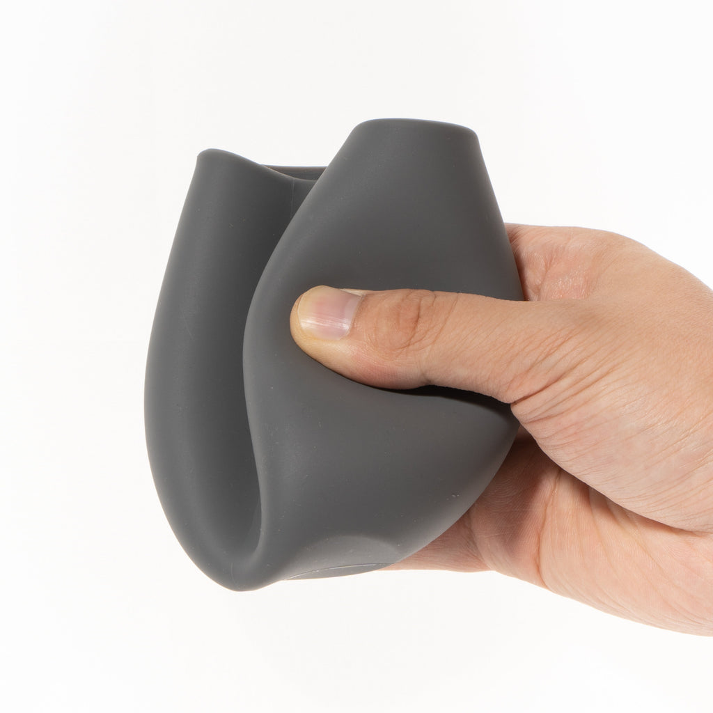 Unbreakable Silicone Stemless Wine Cups, Set of 4, Black