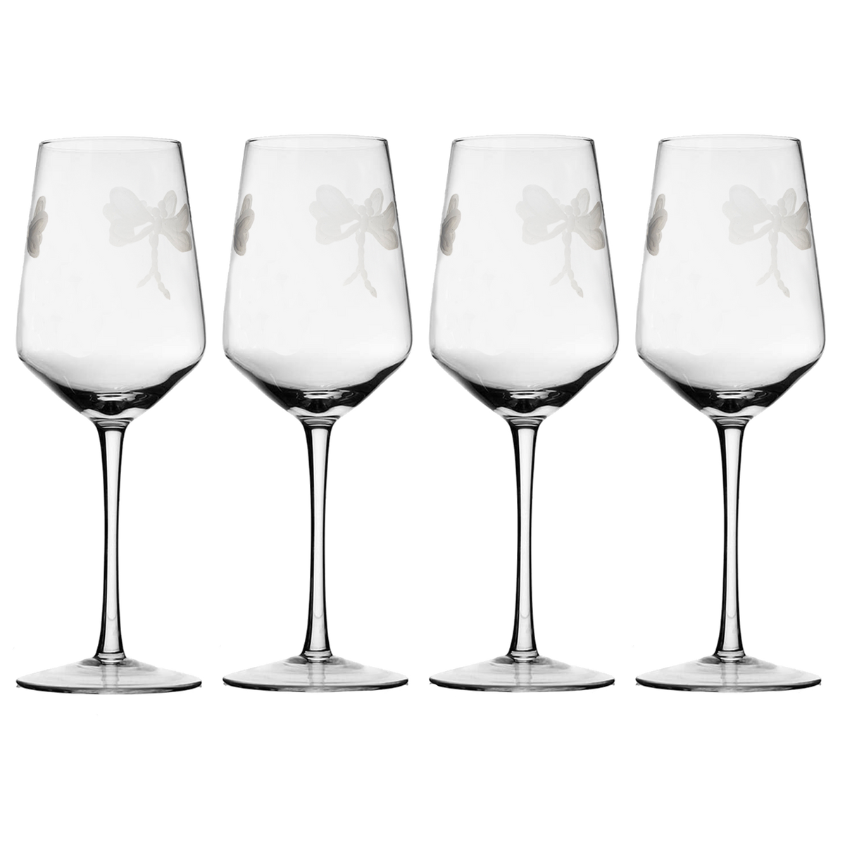 Stemmed Dragonfly Wine Glasses