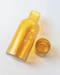 Hand-Blown Hammered Glass Carafe