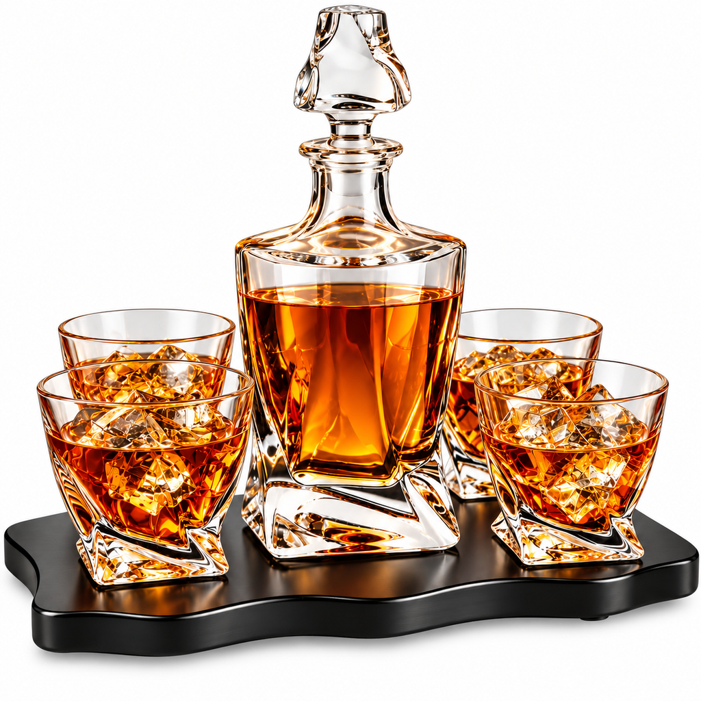 European-Style Whiskey and Wine Decanter