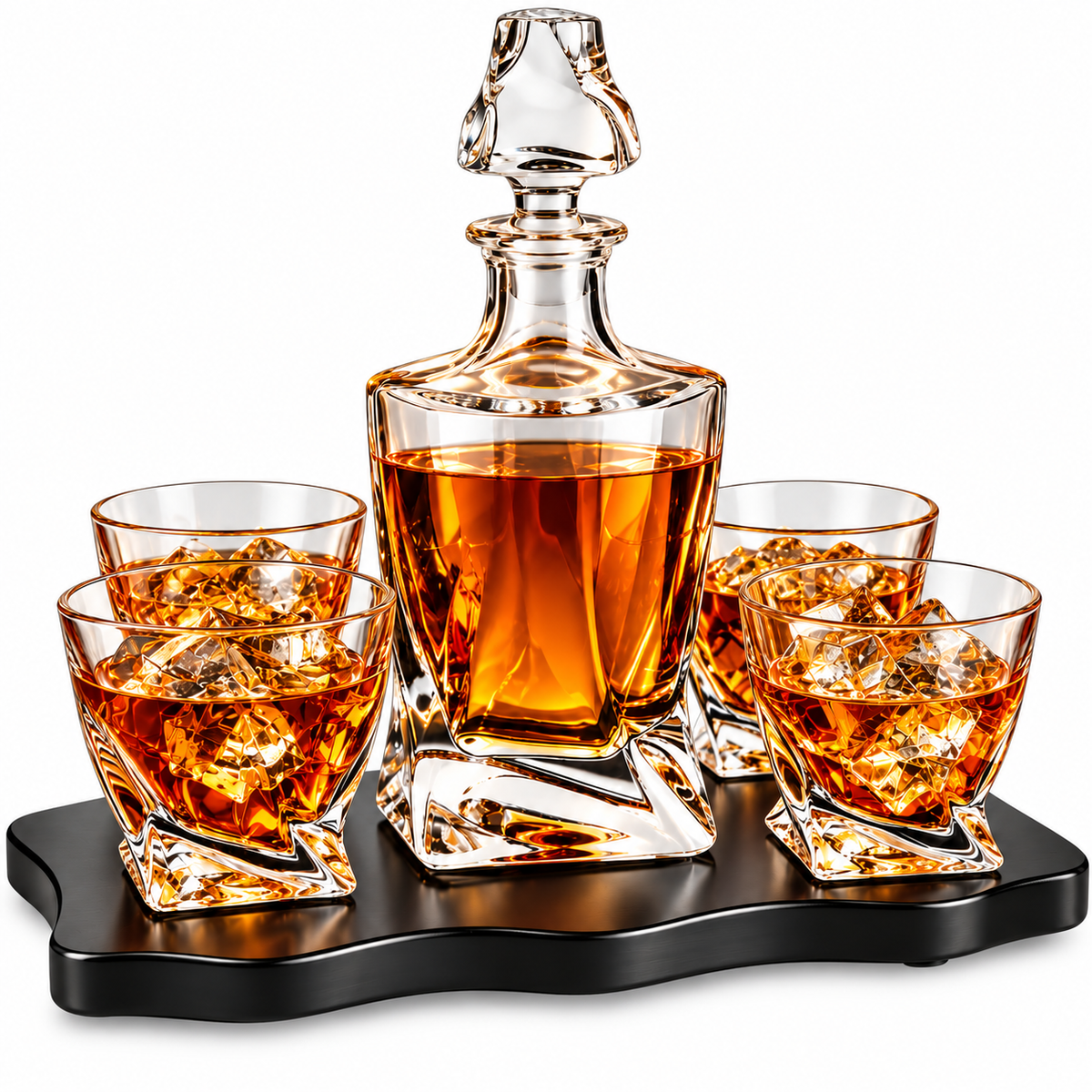 European-Style Whiskey and Wine Decanter