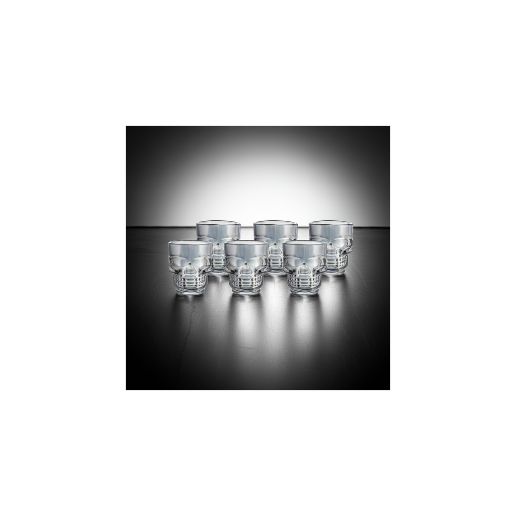 Skull Shot Glasses, 1.75 oz, Set of 6