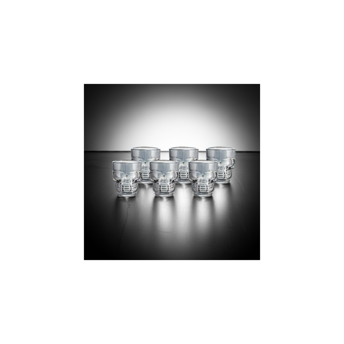 Skull Shot Glasses, 1.75 oz, Set of 6