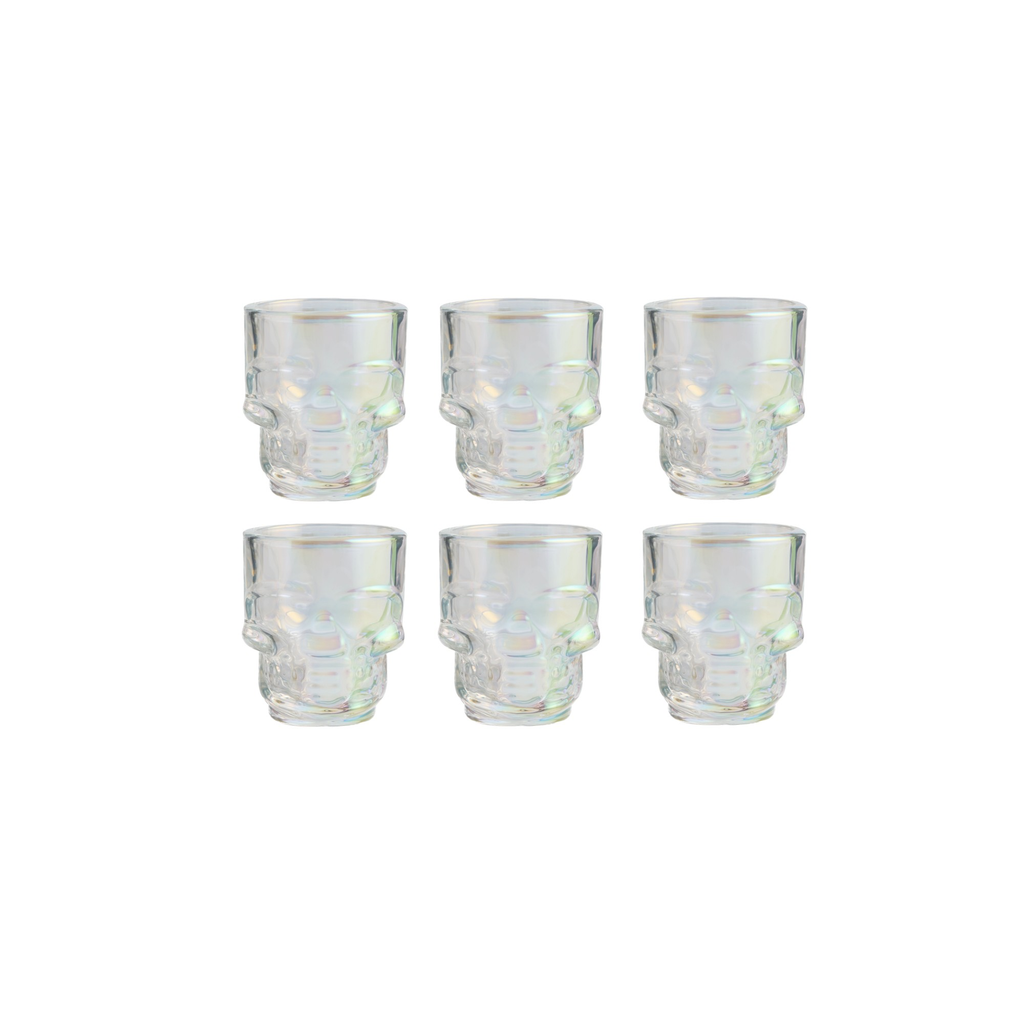 Skull Shot Glasses, 1.75 oz, Set of 6