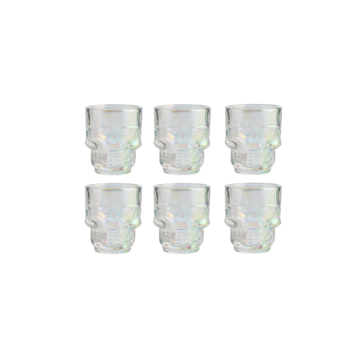 Skull Shot Glasses, 1.75 oz, Set of 6