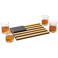 American Flag Old-Fashioned Whiskey Glasses, Set of 4