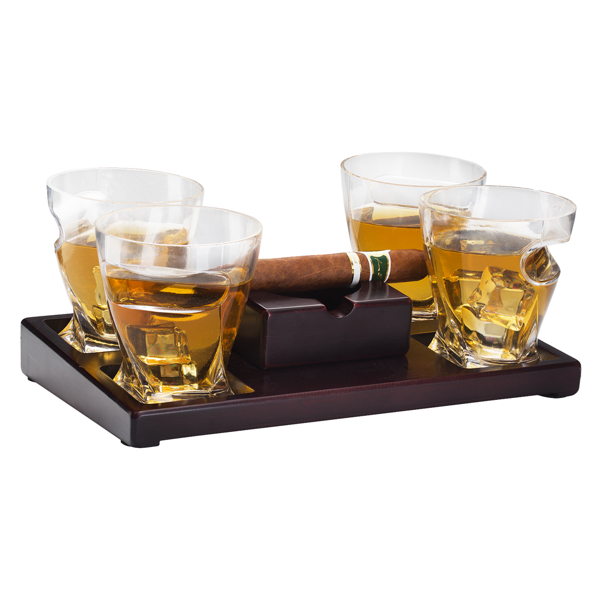 Cigar Holder Whiskey Glasses