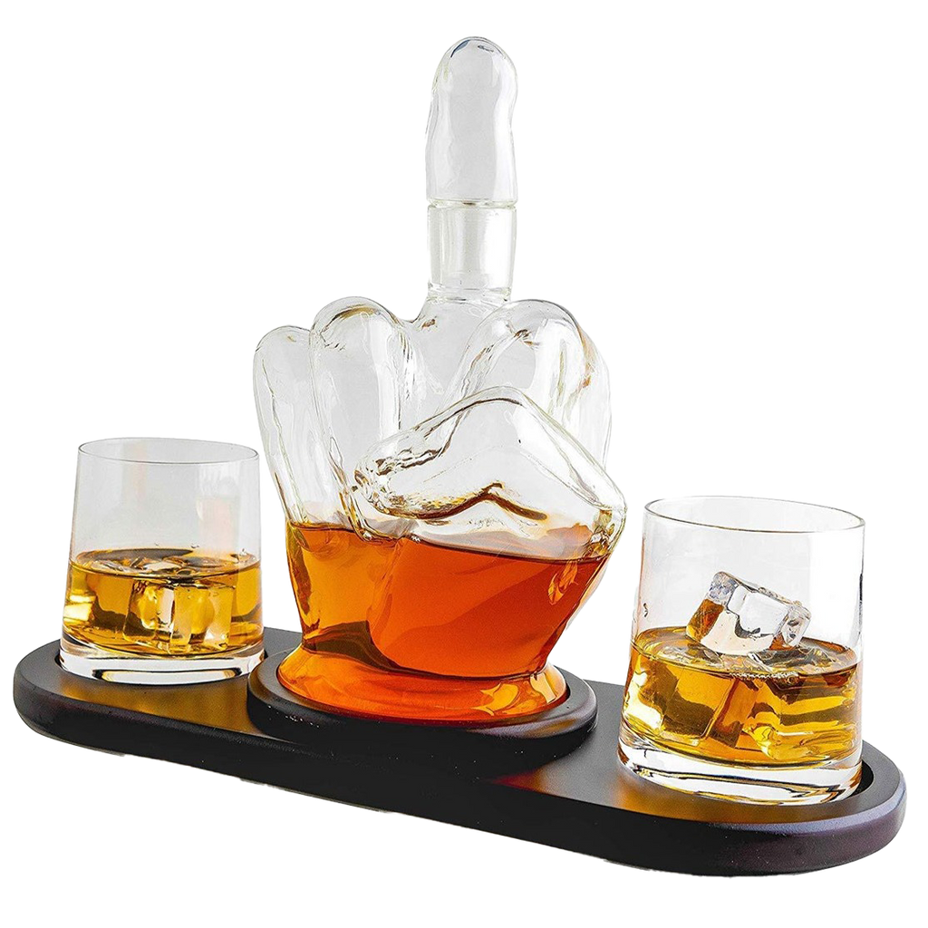 Middle Finger Whiskey Decanter