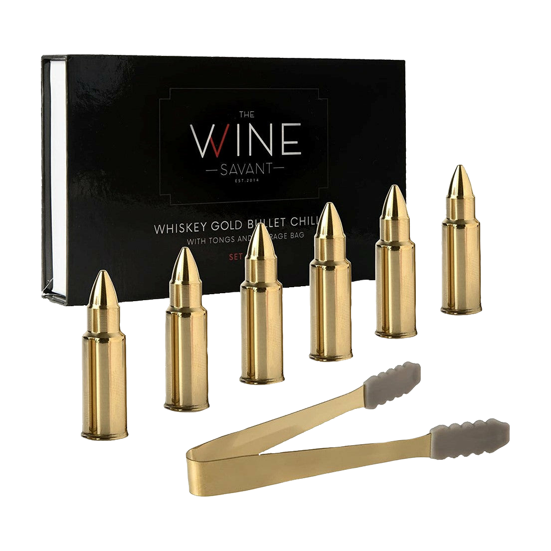 Bullet Whiskey Stones, Gold