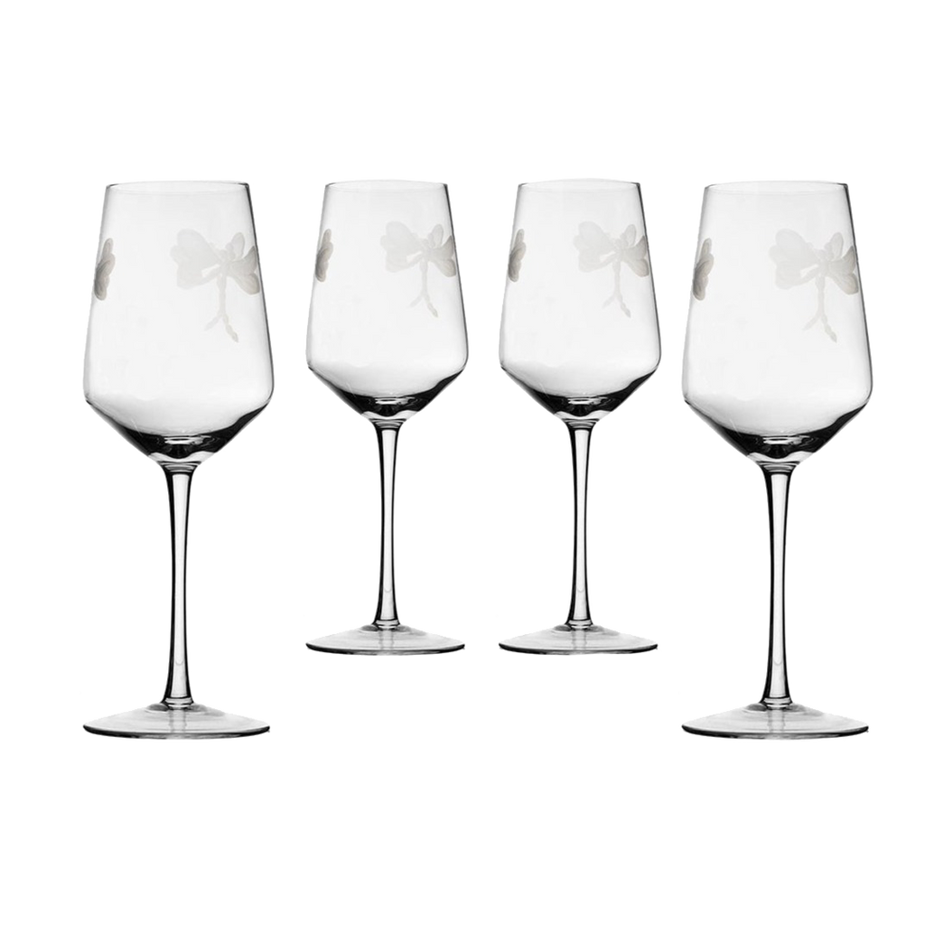 Stemmed Dragonfly Wine Glasses