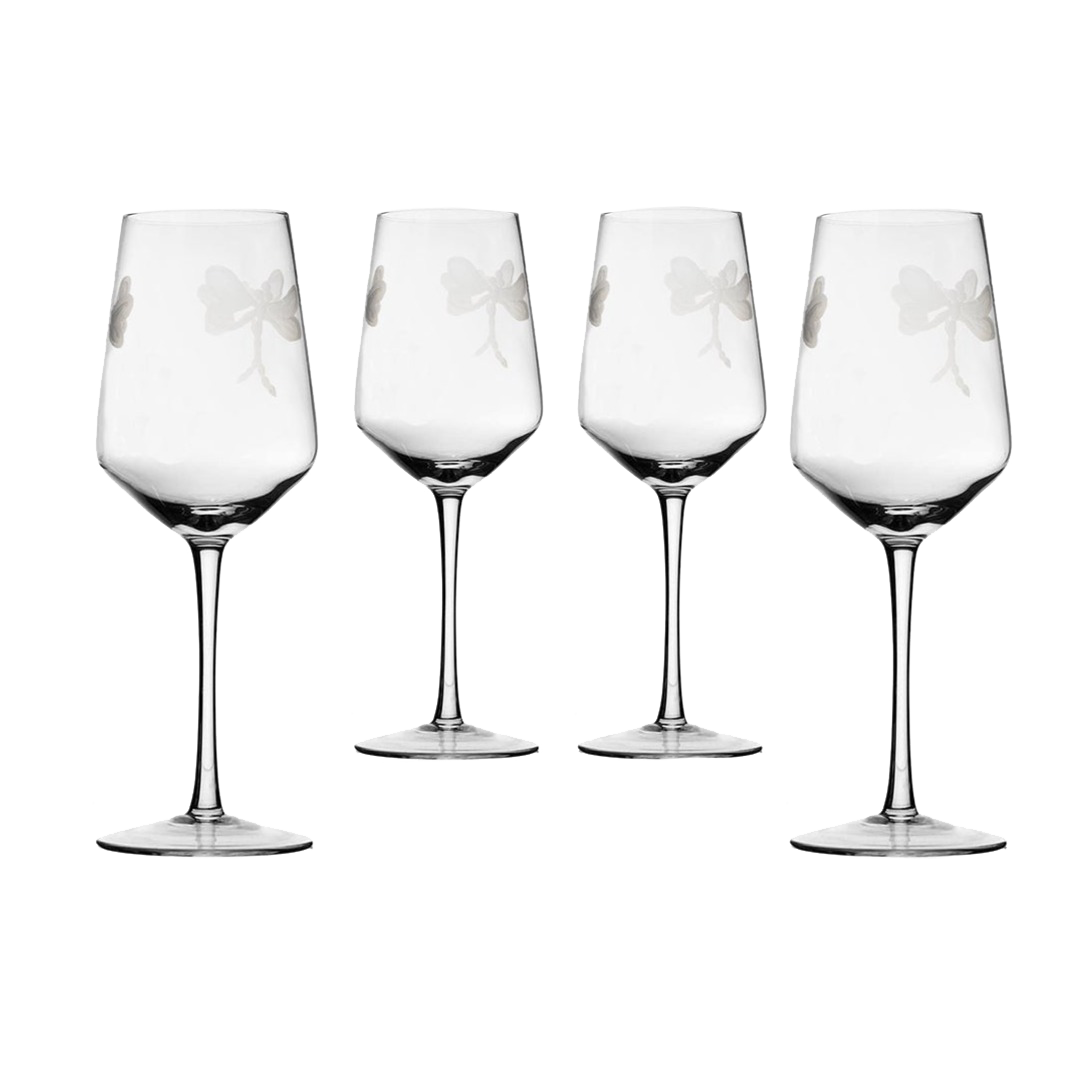 Stemmed Dragonfly Wine Glasses