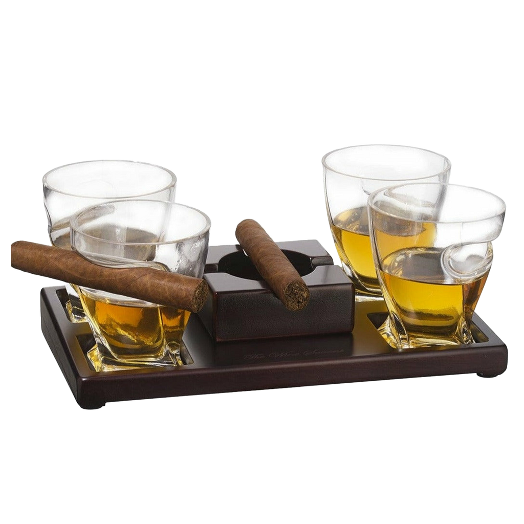 Cigar Holder Whiskey Glasses