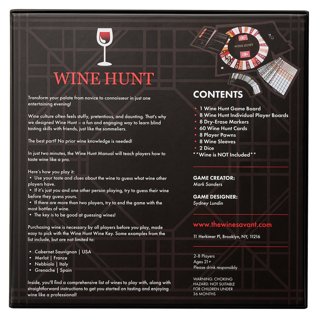 Winehunt Blind Wine Tasting Game