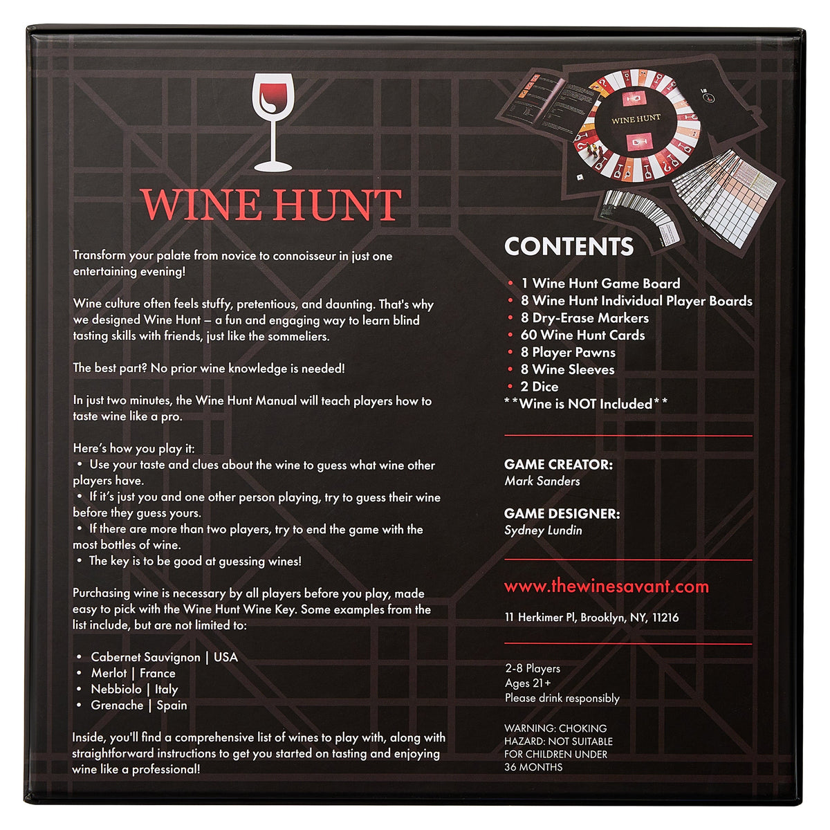 Winehunt Blind Wine Tasting Game