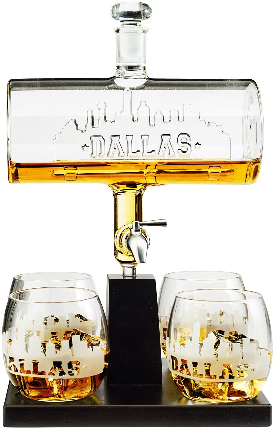 Dallas Skyline Whiskey Decanter