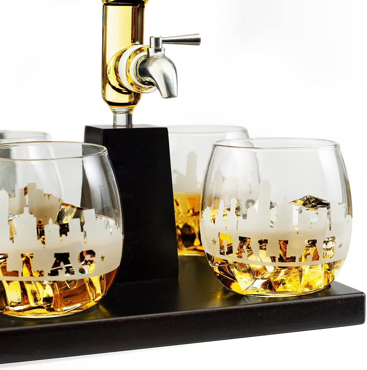 Dallas Skyline Whiskey Decanter