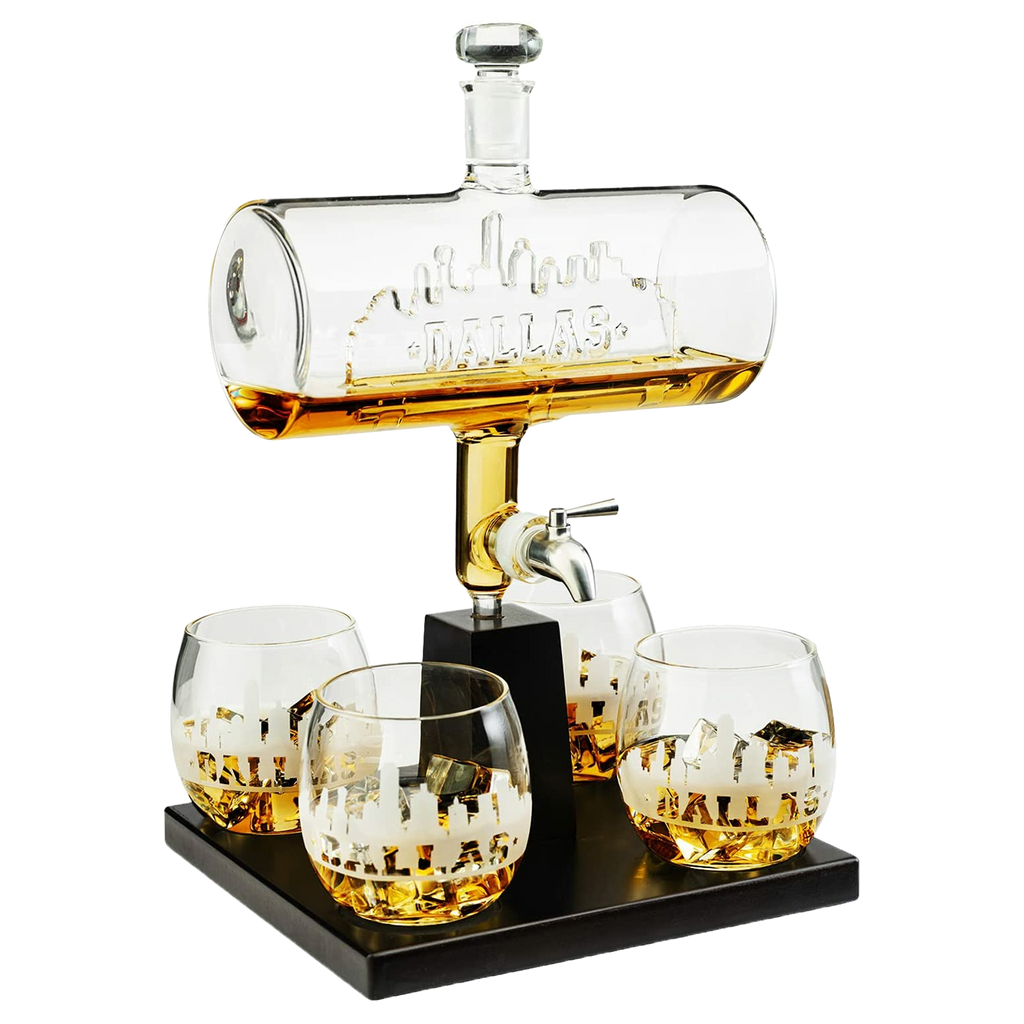 Dallas Skyline Whiskey Decanter