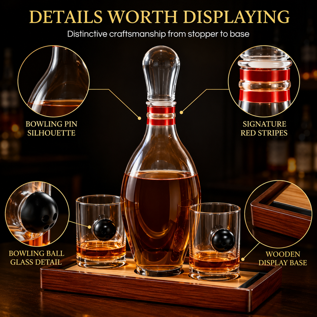 Bowling Decanter Gift Set