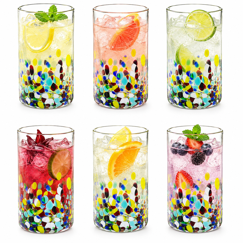 Hand-Blown Mexican Drinking Glasses