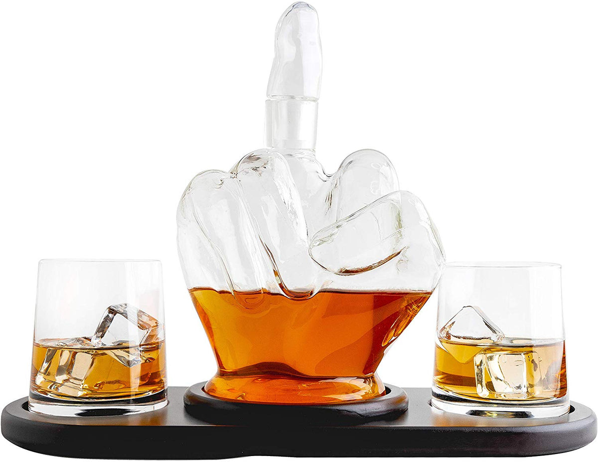 Middle Finger Whiskey Decanter