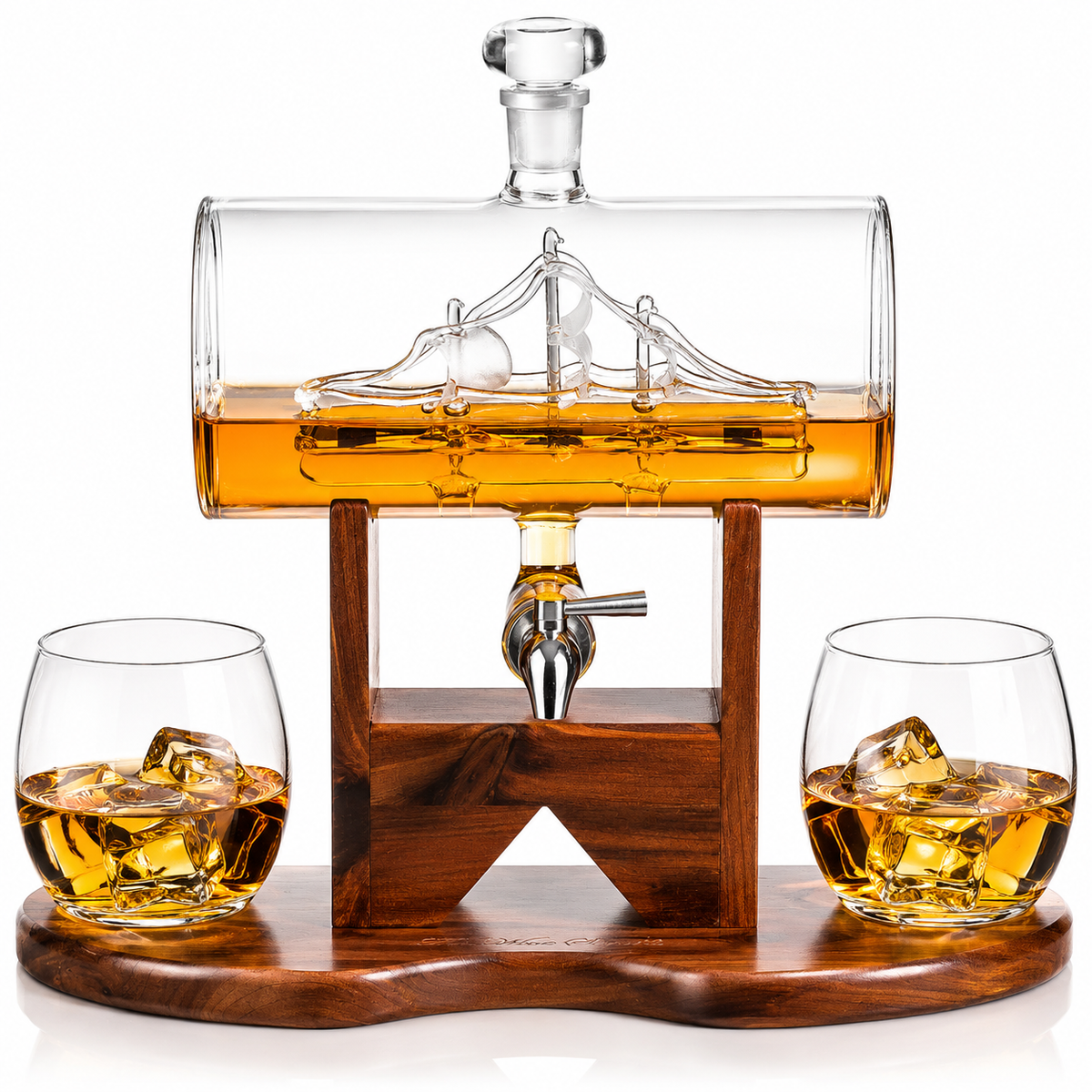 Ship Whiskey Decanter Set