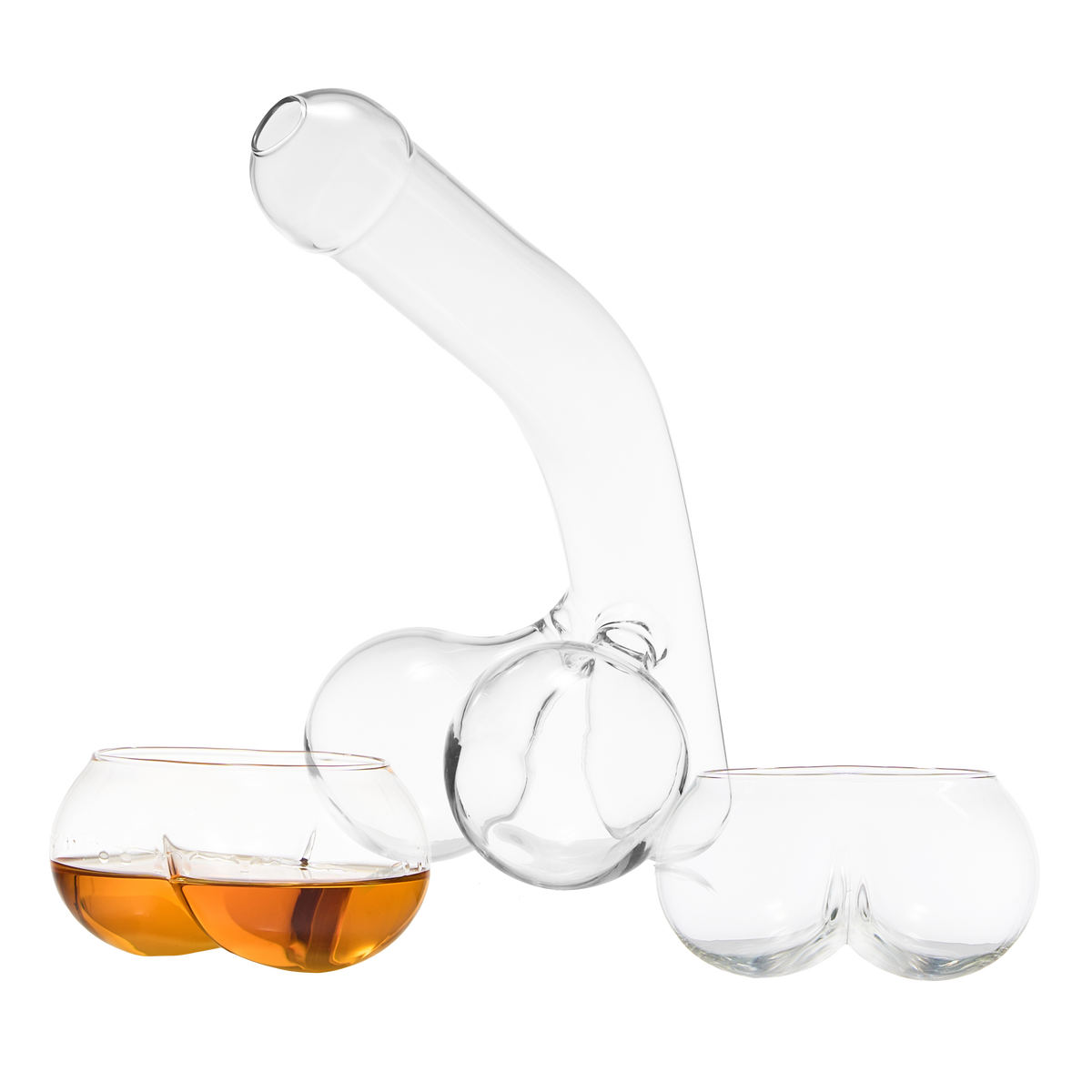 Novelty Whiskey Decanter with 2 Glasses